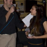 Ο πρόεδρος του συλλόγου Φραγκεδάκης Παναγιώτης απονέμει αναμνηστικές πλακέτες στην Βλαχάκη Κωνσταντίνα