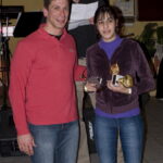 Ο ταμίας του συλλόγου Ξυλούρης Ιωάννης απονέμει αναμνηστικές πλακέτες στην Κορακοβούνη Καλλιόπη (λόγω της απουσίας της, τις πλακέτες παραλαμβάνει η αδελφή της Όλγα) για την κατάκτηση της 3ης θέσης στο Βαλκανικό πρωτάθλημα Νεανίδων και την 3η θέση στο κάτω των 23 ετών.