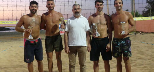 Οι νικητές του SYNKA Beach Volley Tournament 2019 - Κόλα / Γιαννόπουλος στο Golden Ανδρών , Αντιμισιάρη / Ρηγάκου στο Golden Γυναικών , και Φιλλίπου / Φιλοκώστας στο Silver Ανδρών. 3