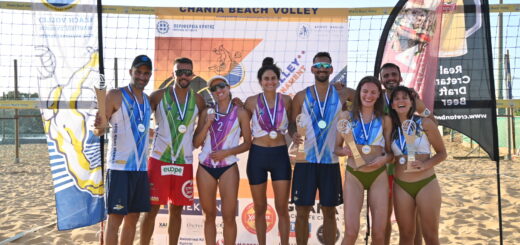 Σαμπάτη/Σιρίνινα και Παπαδημητρίου/Τζουμάκας στο πιο ψηλό σκαλί του Chania Open 3